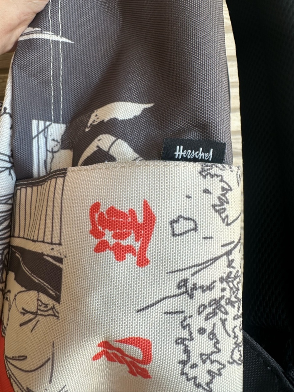 Herschel Backpack Asian Japanese Inspired Kanji Graphic Streetwear School Bag - Picture 6 of 14